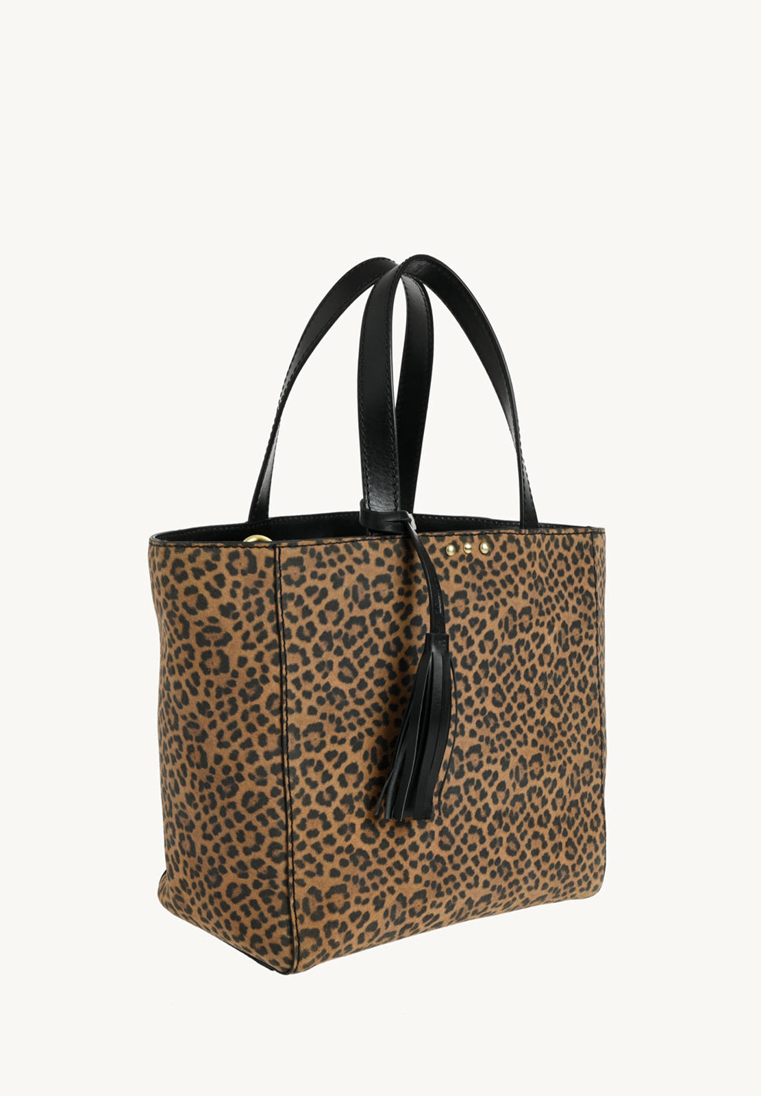 Parisian Tote Bag Suede Leopard