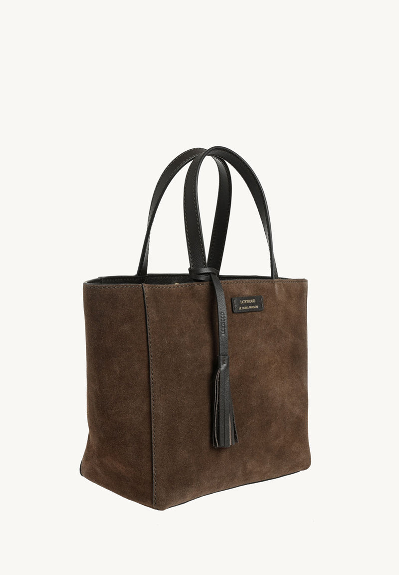 Cabas Parisien en cuir velours