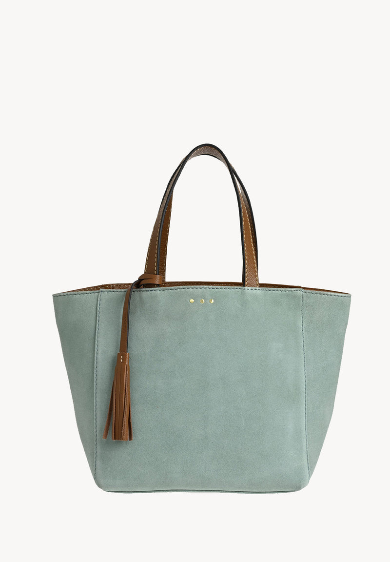 Petit CABAS PARISIEN - Cuir velours