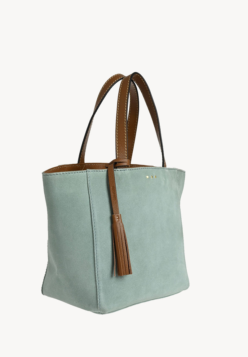Petit CABAS PARISIEN - Cuir velours