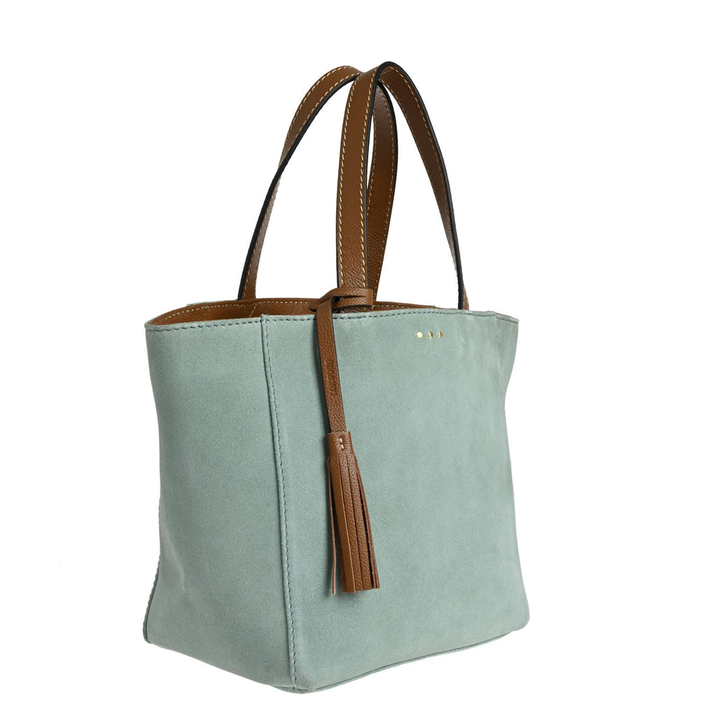 Small PARISIAN SHOPPING BAG - Suede leather