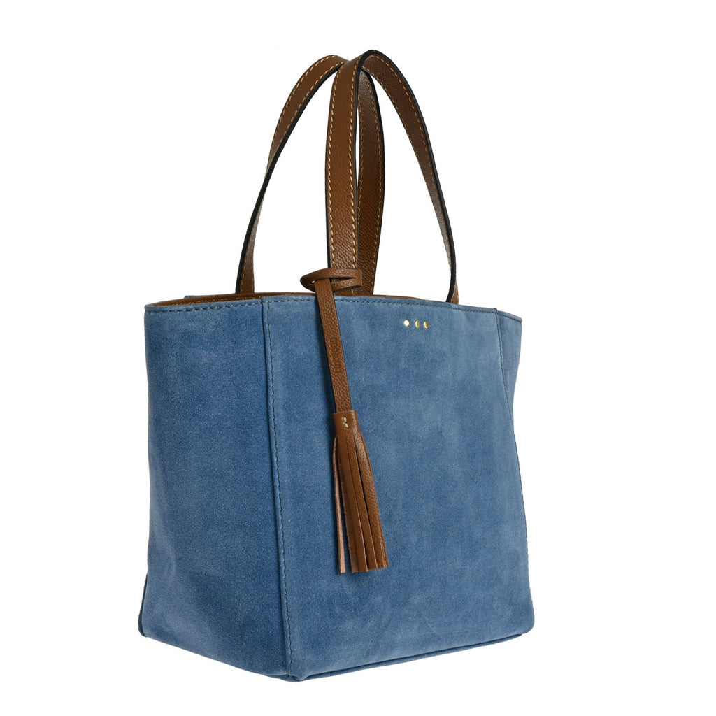 Small PARISIAN SHOPPING BAG - Suede leather