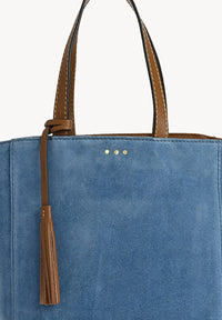 Petit CABAS PARISIEN - Cuir velours