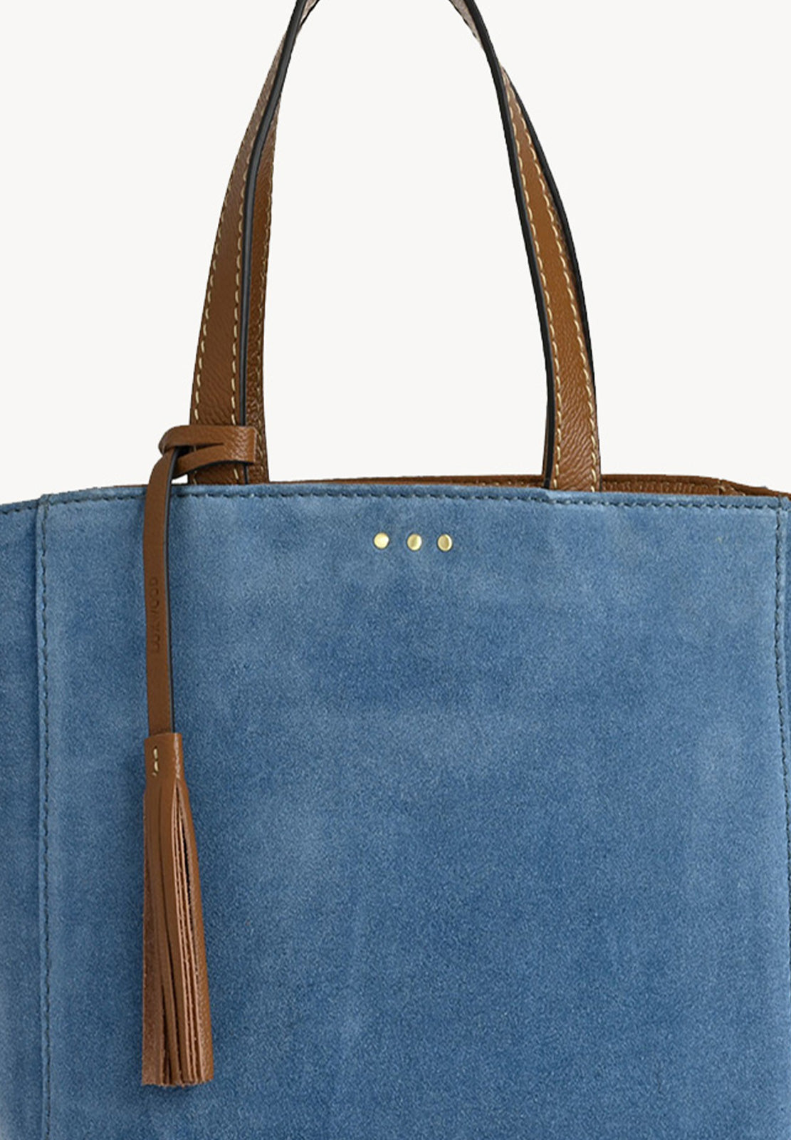 Petit CABAS PARISIEN - Cuir velours