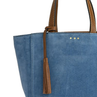 Small PARISIAN SHOPPING BAG - Suede leather