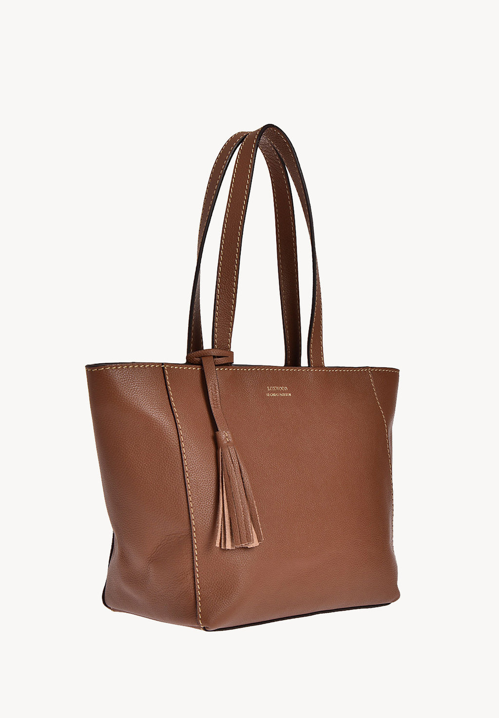 Small ZIPPER tote bag - Grained leather