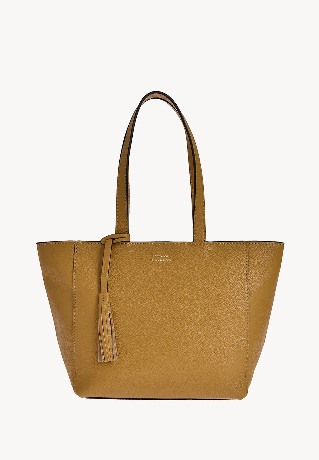 Petit cabas ZIPPÉ - Cuir grainé Moutarde