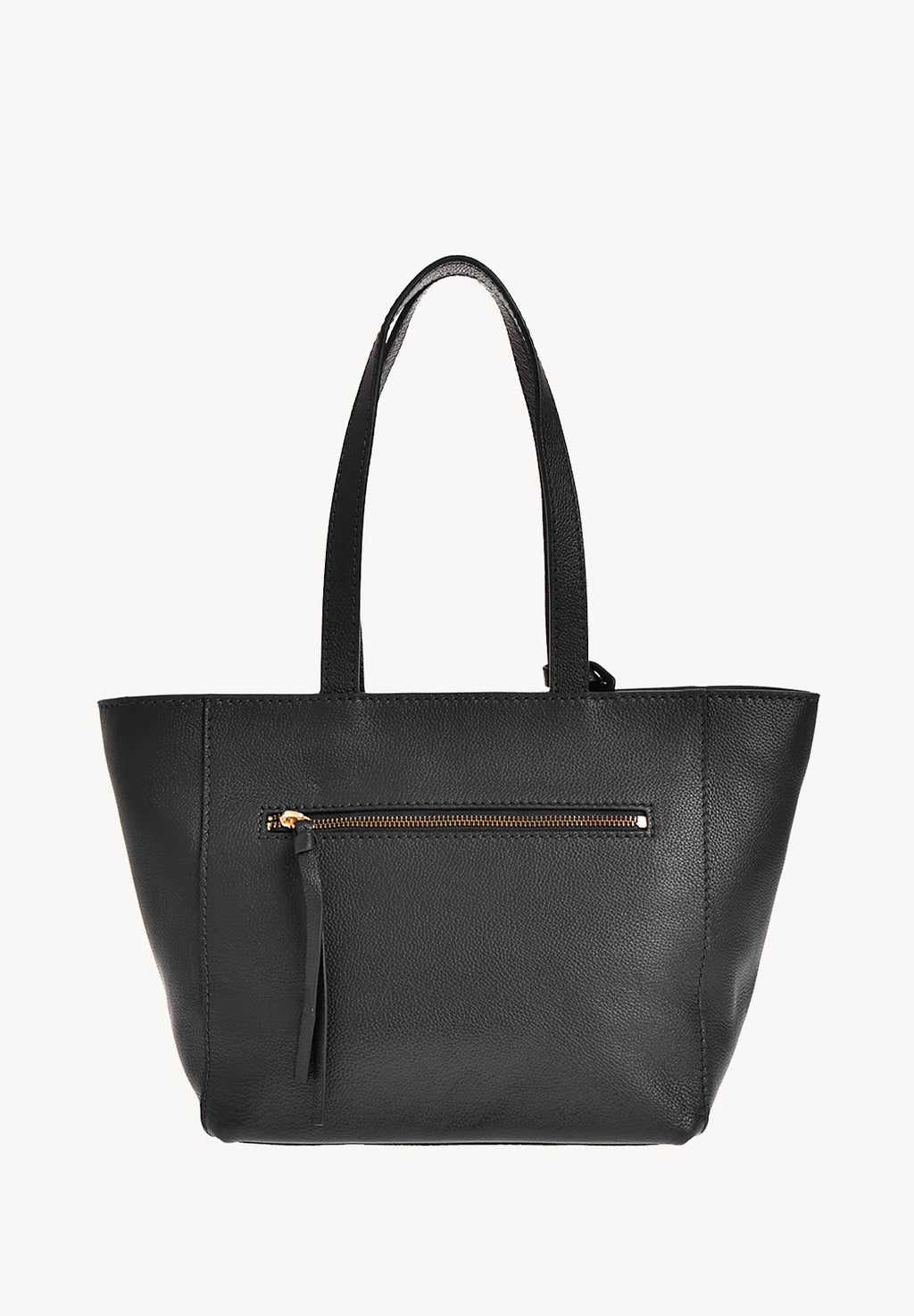 Petit cabas ZIPPÉ - Cuir grainé