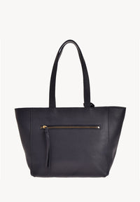 Cabas Parisien zippé en cuir grainé