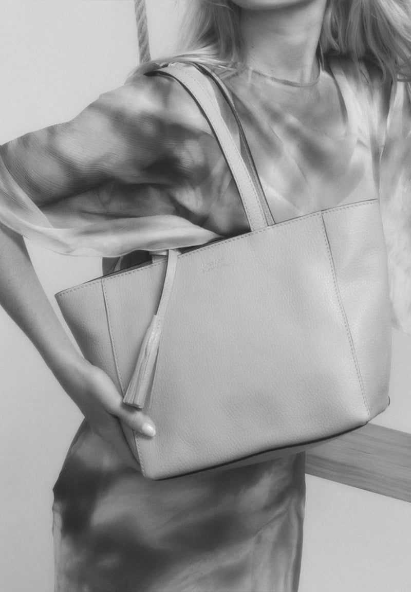 Petit cabas ZIPPÉ - Cuir grainé