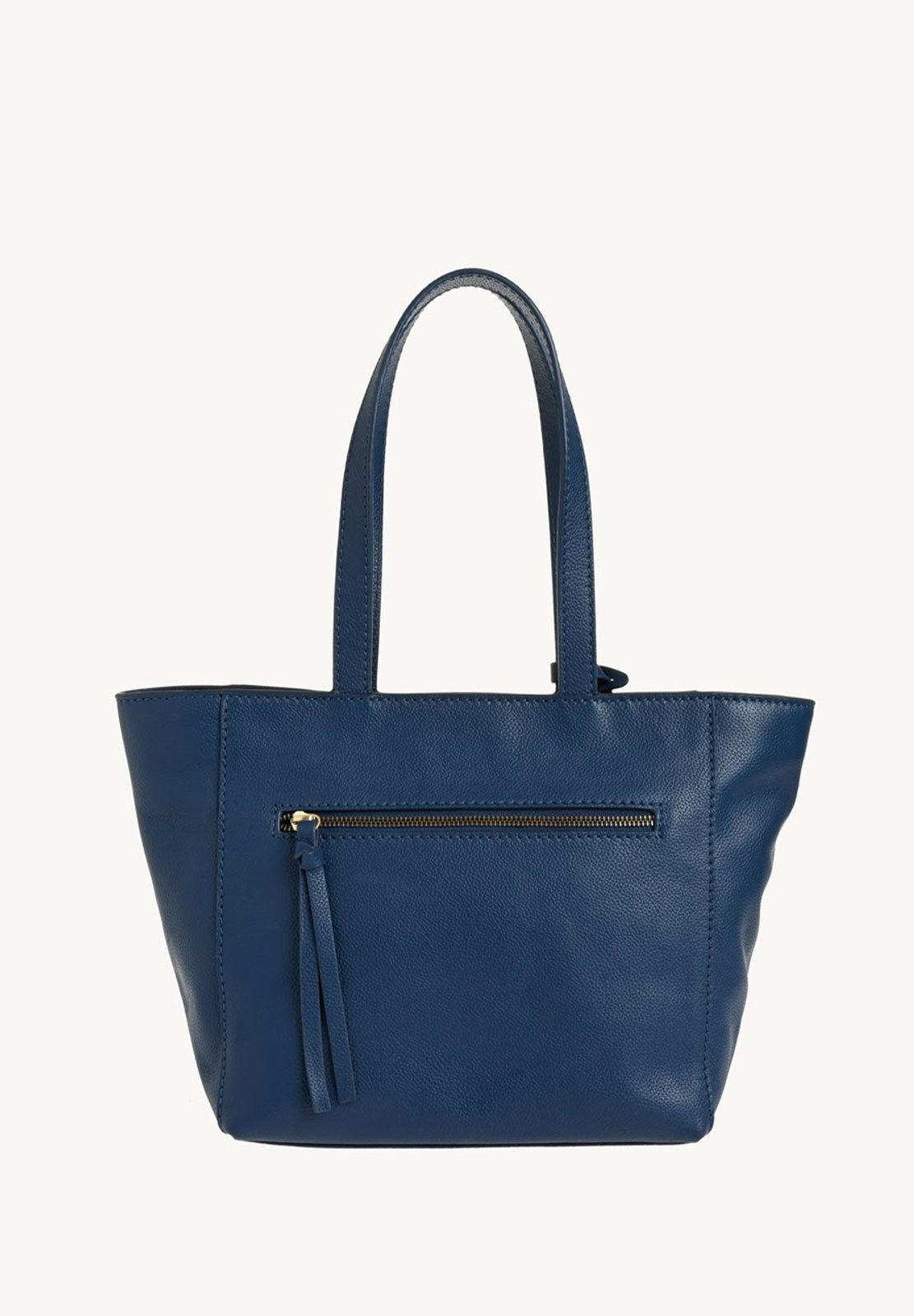 Cabas Parisien zippé en cuir grainé