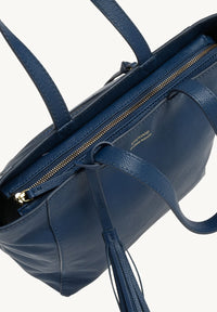Cabas Parisien zippé en cuir grainé