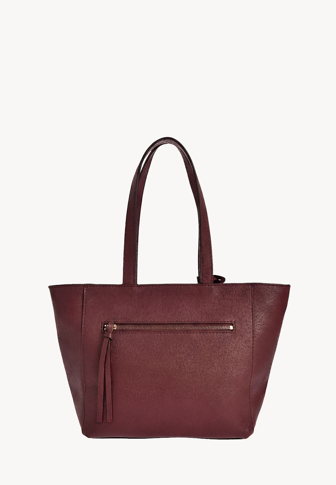 Cabas Parisien zippé en cuir grainé