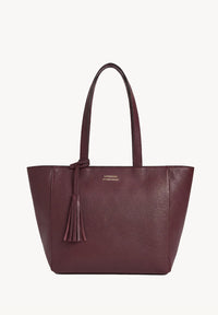 Cabas Parisien zippé en cuir grainé