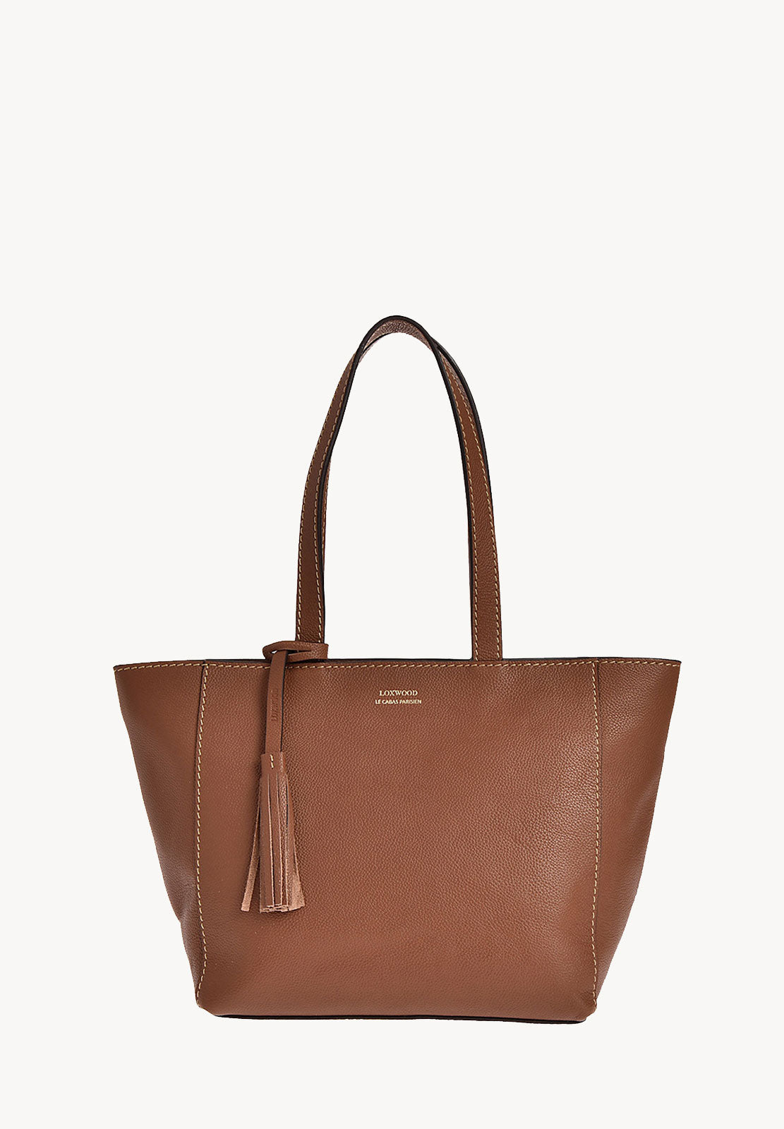 Small ZIPPER tote bag - Grained leather