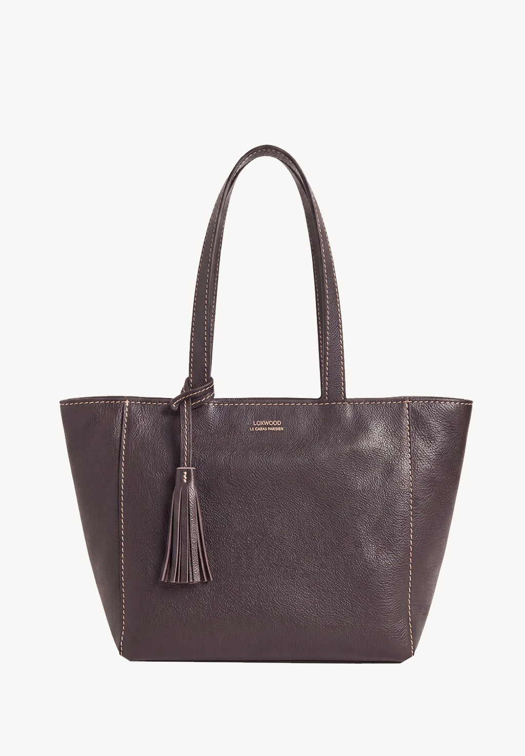 Cabas Parisien zippé en cuir grainé