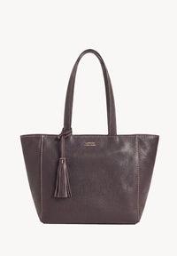 Cabas Parisien zippé en cuir grainé