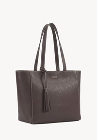 Cabas Parisien zippé en cuir grainé