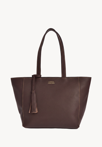 Cabas Parisien zippé en cuir grainé