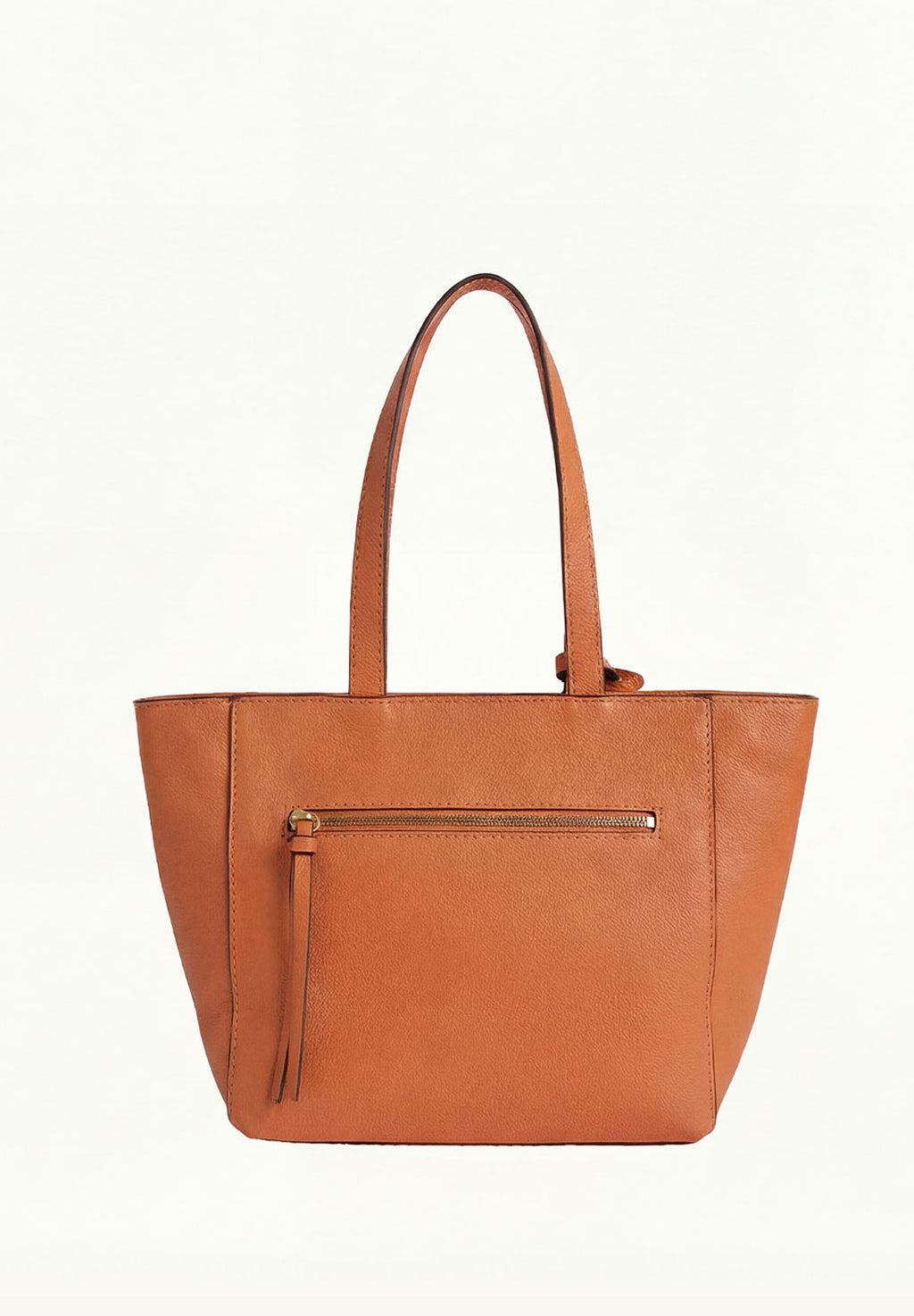 Cabas Parisien zippé en cuir grainé