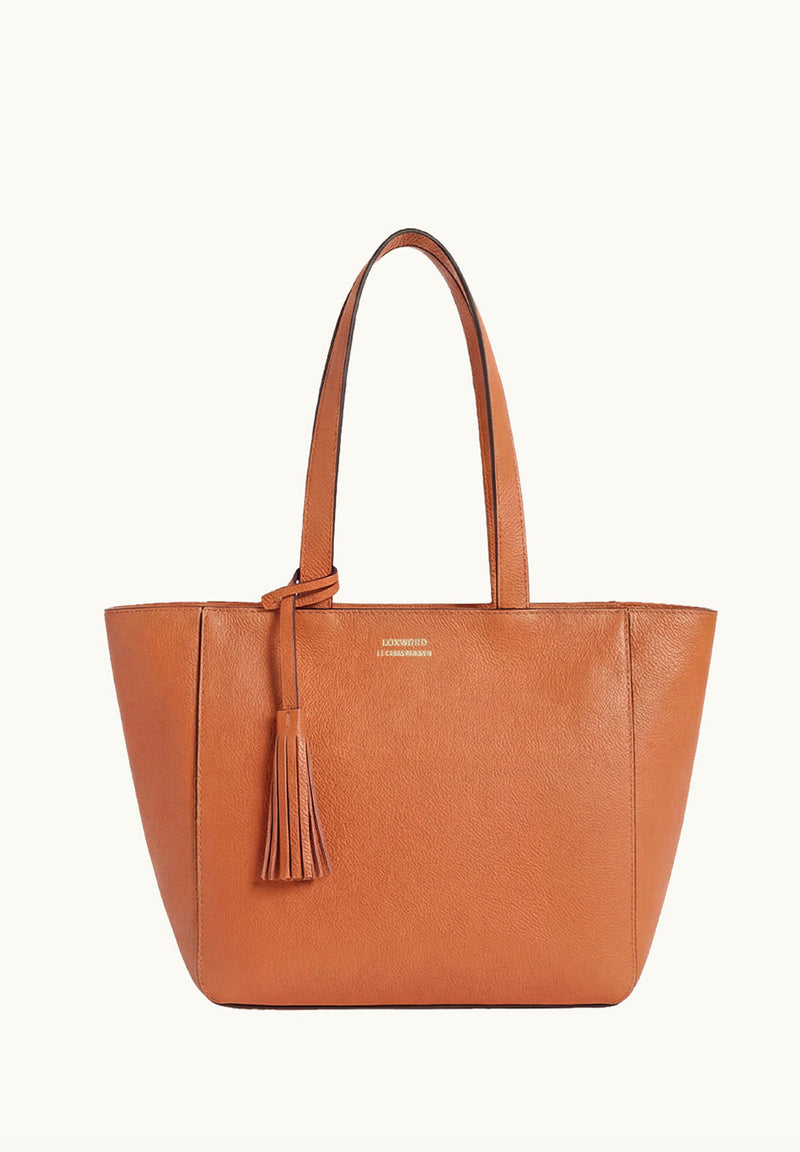 Cabas Parisien zippé en cuir grainé