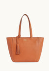 Cabas Parisien zippé en cuir grainé
