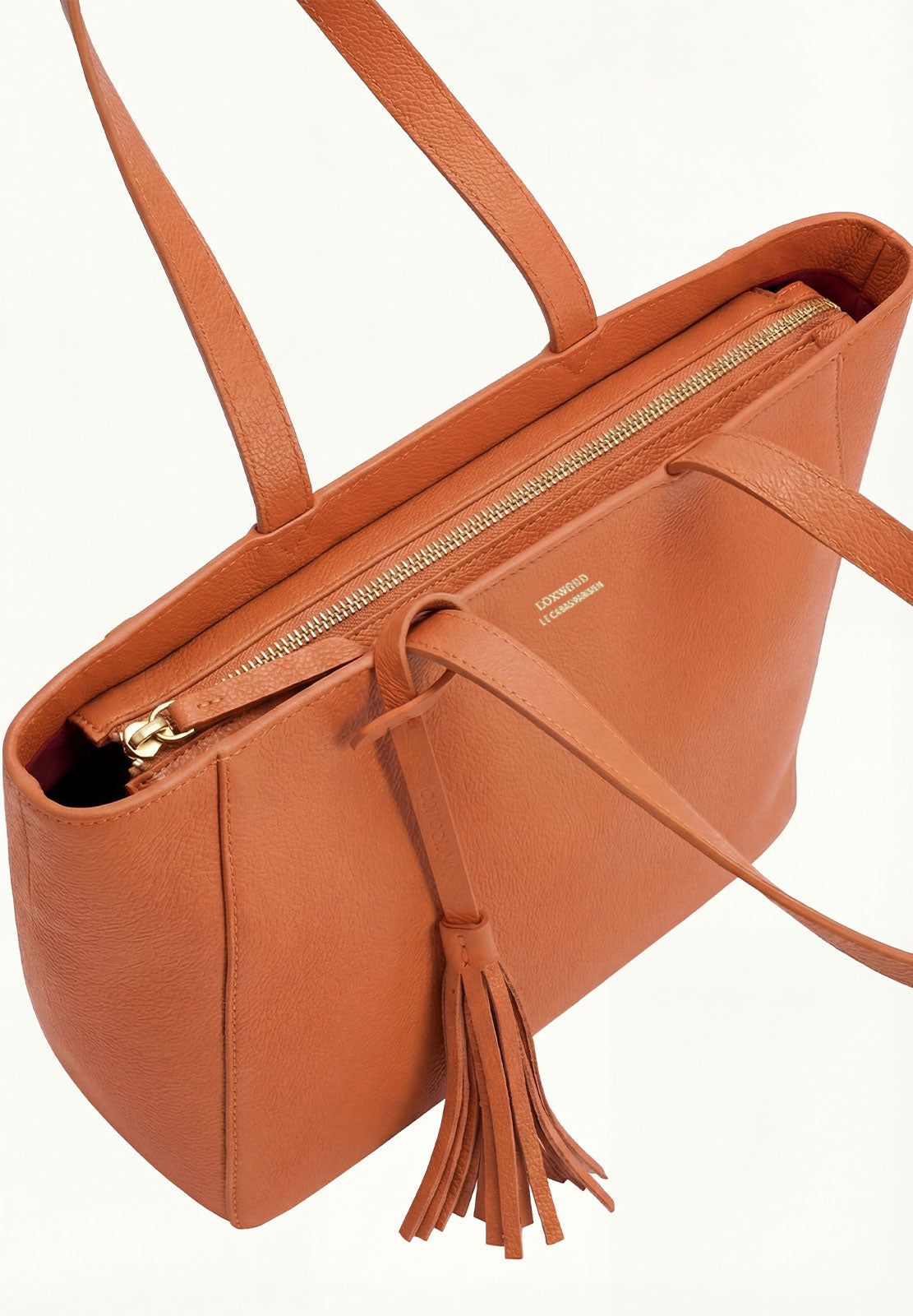Cabas Parisien zippé en cuir grainé