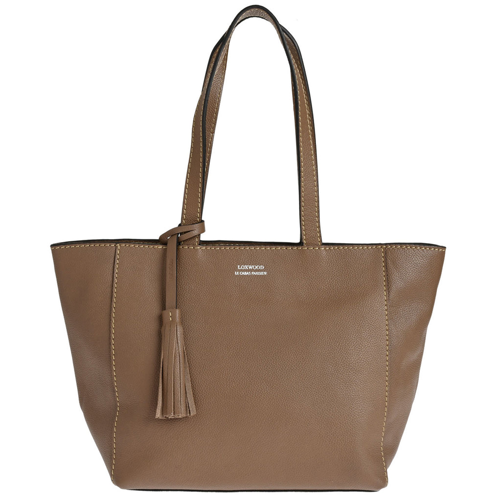 Small ZIPPER tote bag - Grained leather