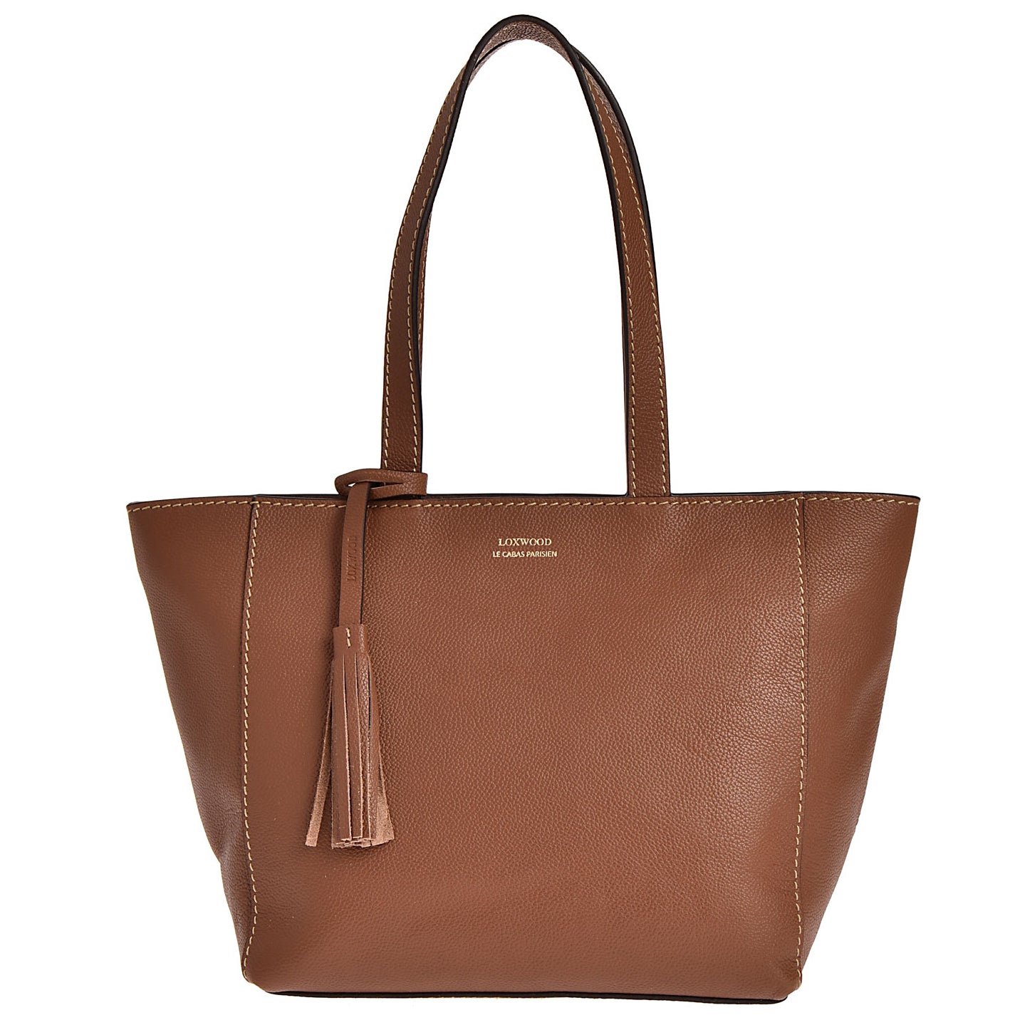 Small ZIPPER tote bag - Grained leather