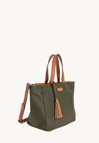 Petit cabas ZIPPÉ avec bandoulière en nylon