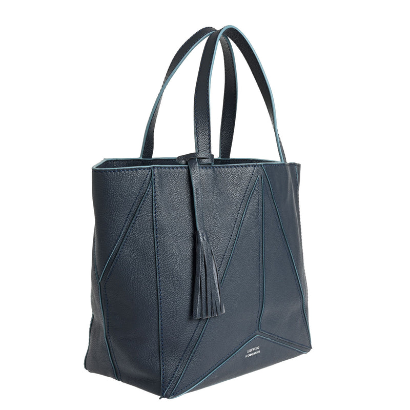 PARISIEN medium ORIGAMI tote bag - Grained leather