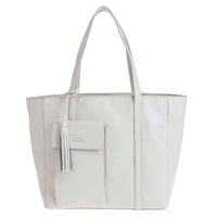 PARISIEN medium tote bag - Grained leather with front pocket