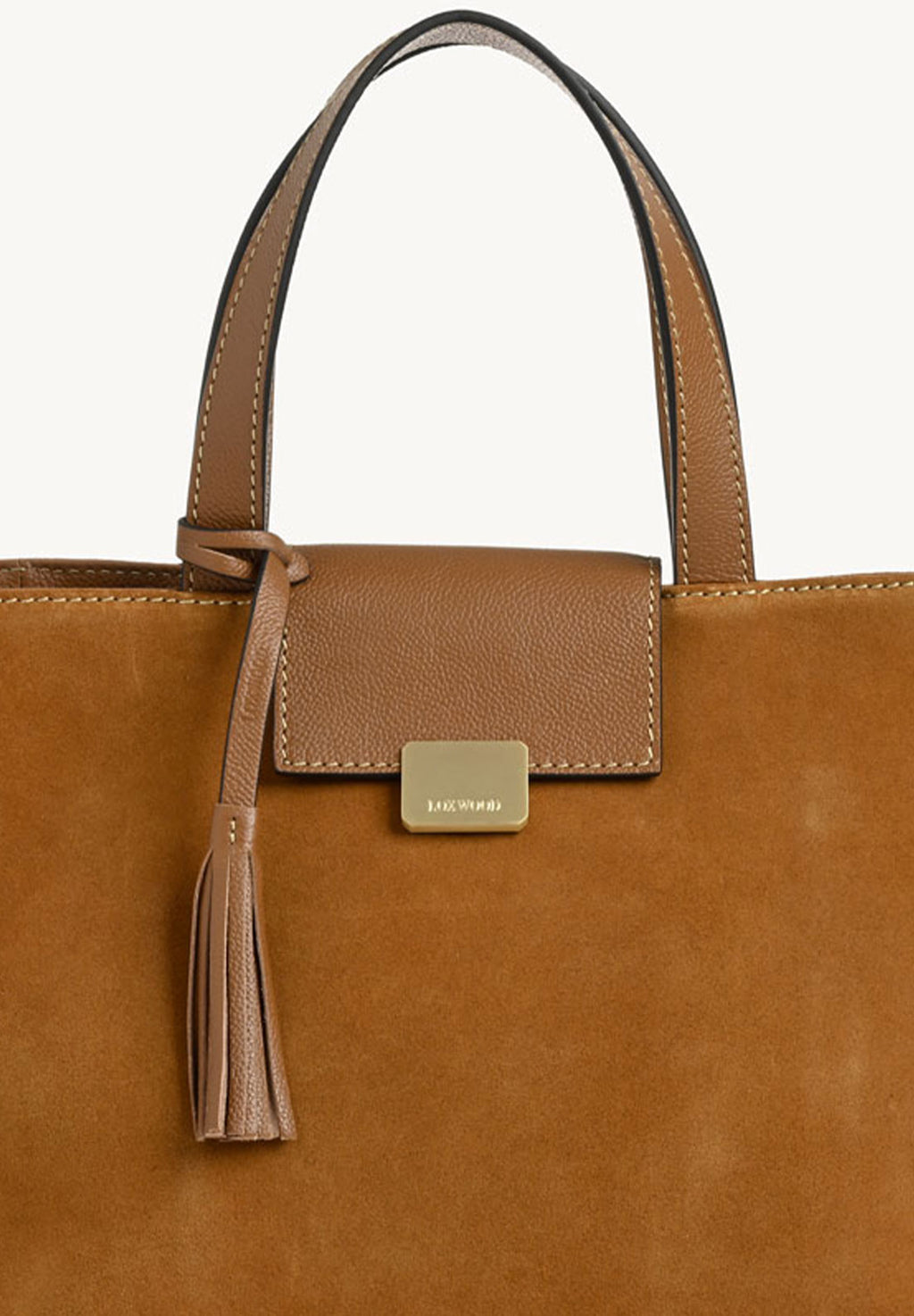 Cabas PARISIEN medium en cuir velours