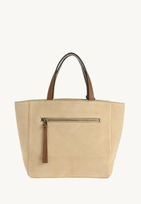 Cabas PARISIEN medium en cuir velours motif cœur