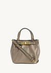 BABY NANOU - Mini crossover in grained leather