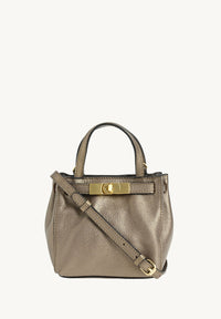 BABY NANOU - Mini crossover in grained leather