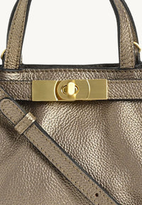 BABY NANOU - Mini crossover in grained leather