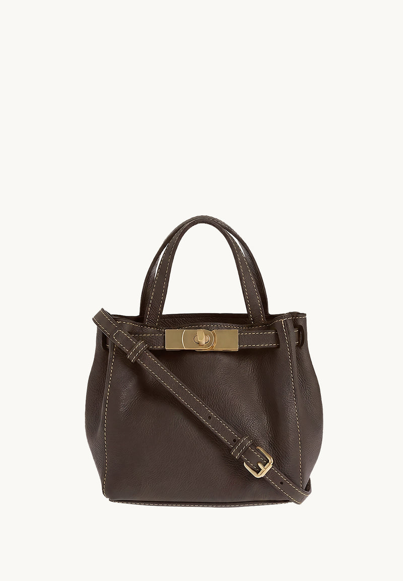 BABY NANOU - Mini crossover en cuir grainé