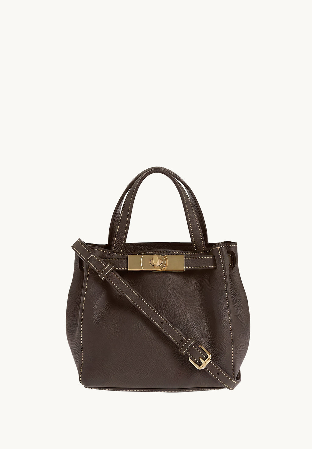 BABY NANOU - Mini crossover en cuir grainé