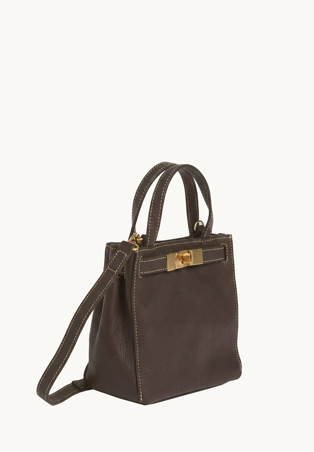 BABY NANOU - Mini crossover en cuir grainé