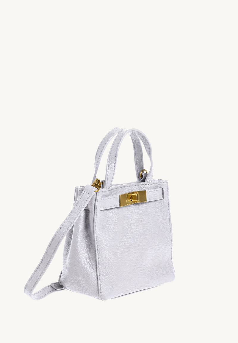 BABY NANOU - Mini crossover en cuir grainé