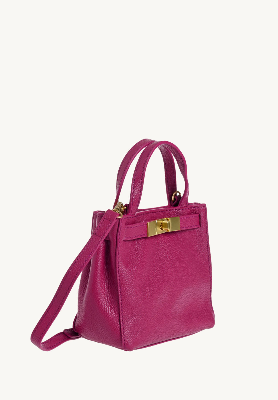 BABY NANOU - Mini crossover en cuir grainé