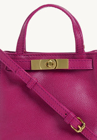 BABY NANOU - Mini crossover en cuir grainé