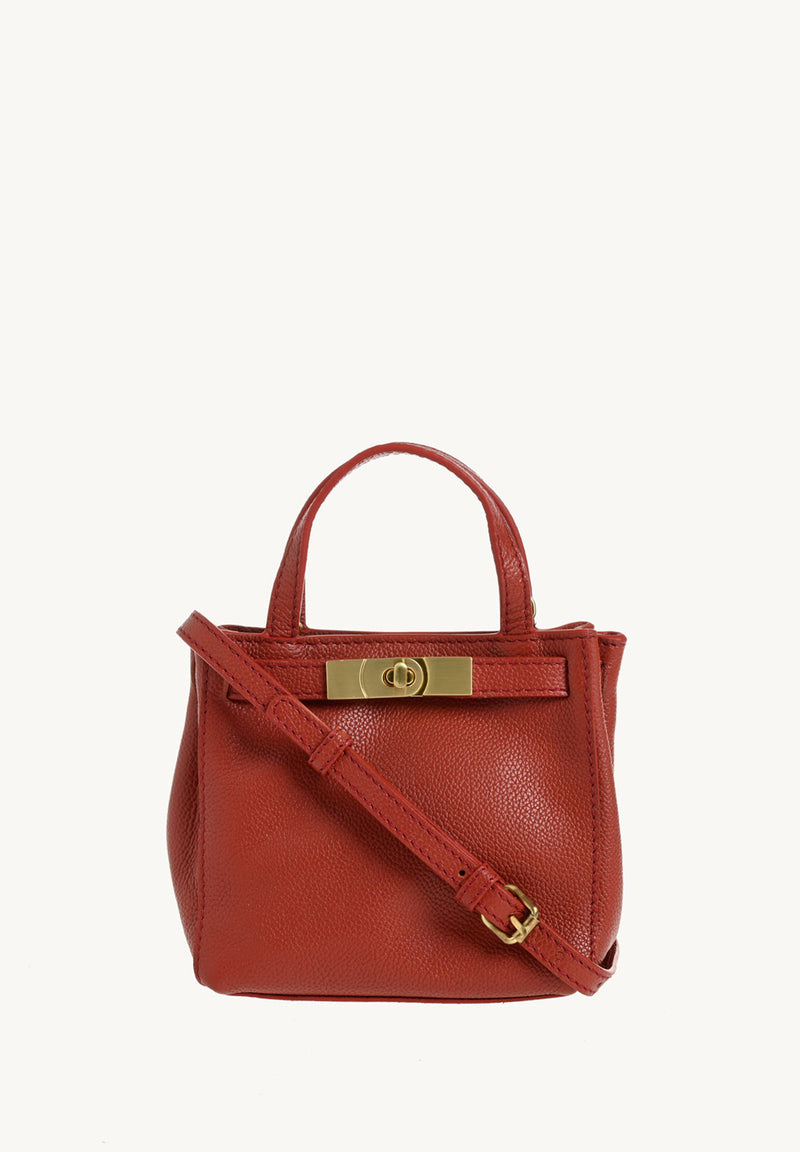 BABY NANOU - Mini crossover en cuir grainé Opera