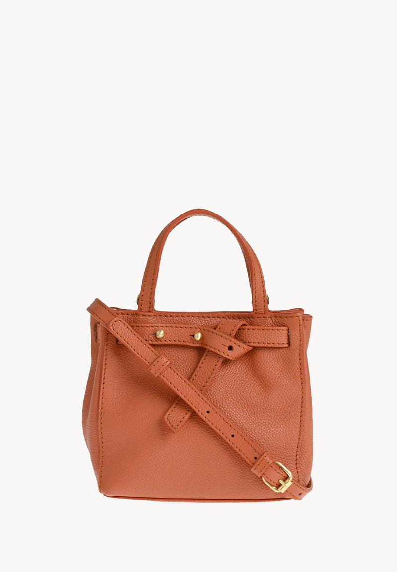 BABY NANOU - Mini crossover en cuir grainé
