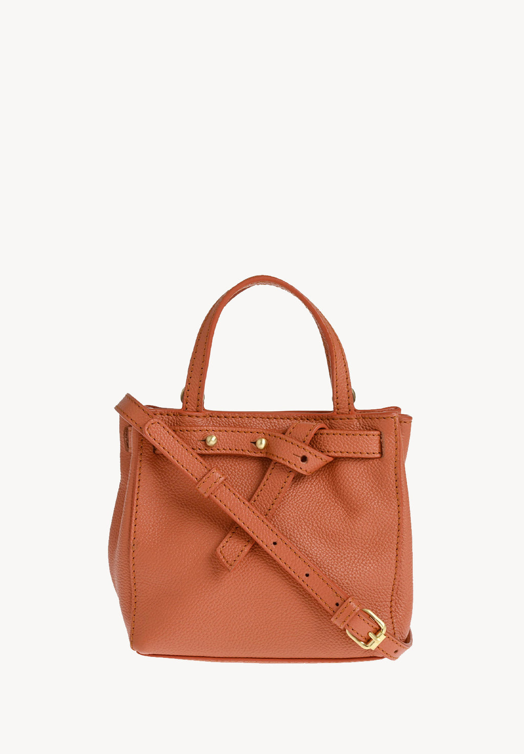 BABY NANOU - Mini crossover en cuir grainé