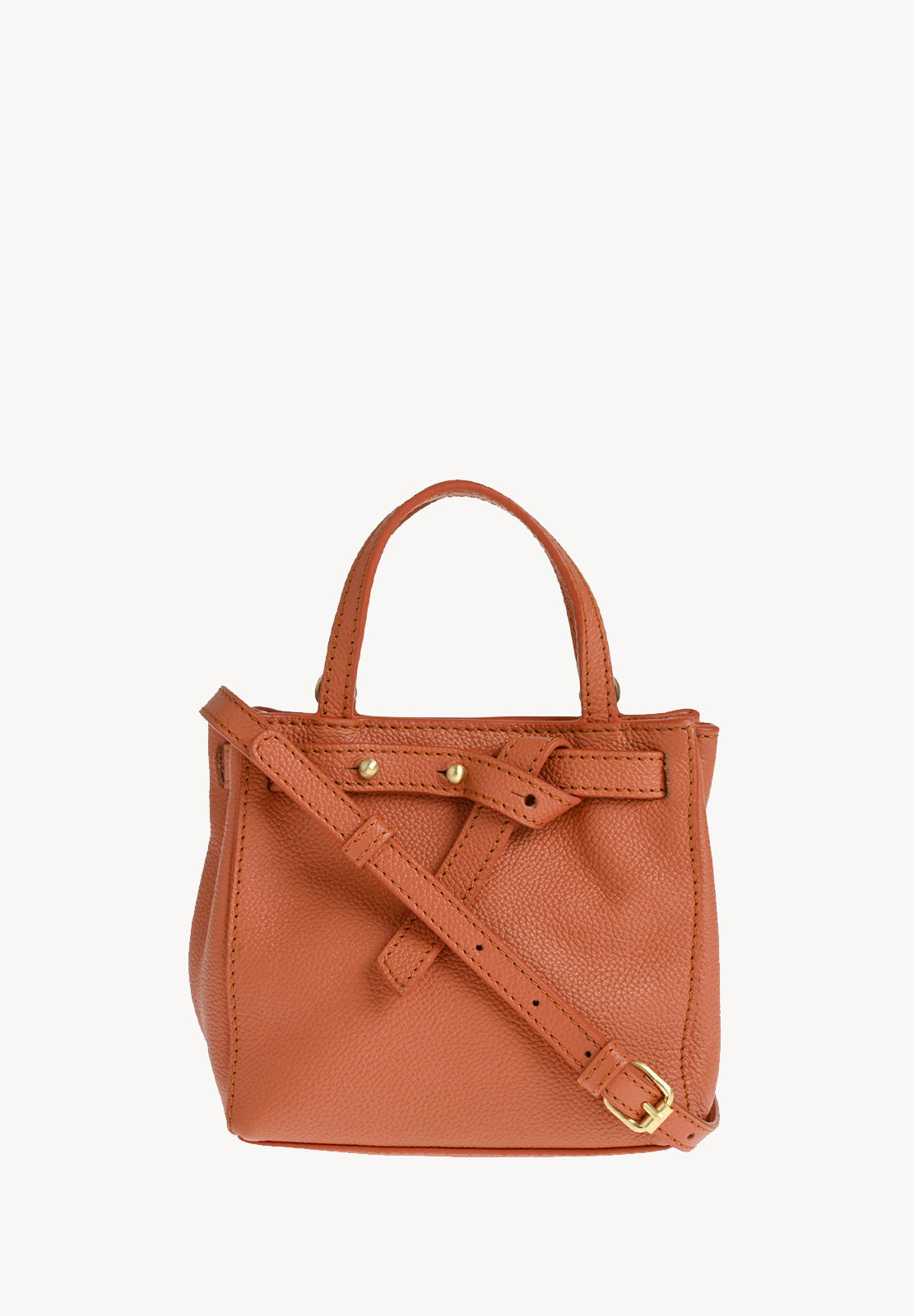 BABY NANOU - Mini crossover en cuir grainé