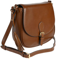 LIVIA - Smooth leather crossover bag