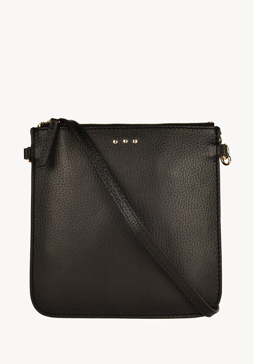 FLOPPY - Sac pochette en cuir grainé Noir