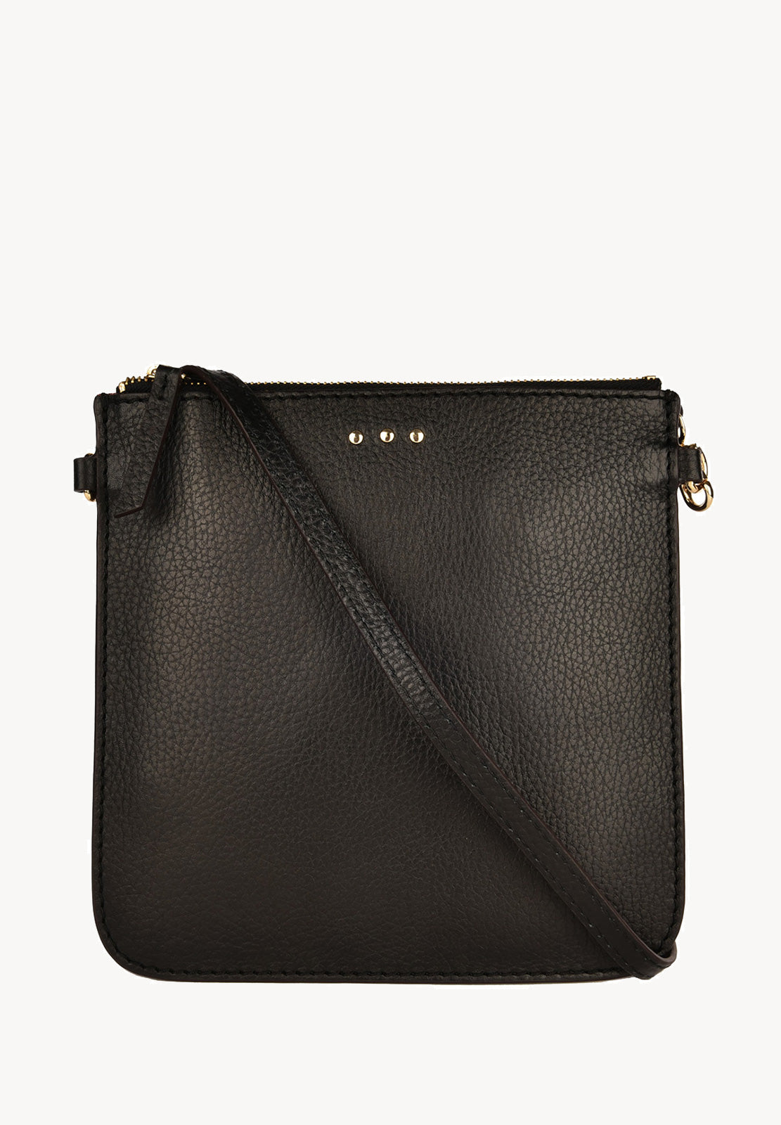 FLOPPY - Sac pochette en cuir grainé Noir